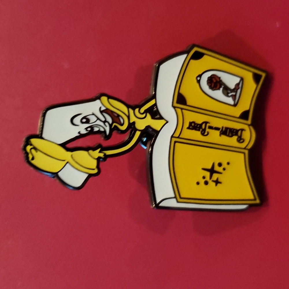 Beauty and the Beast Sidekicks Book Loungefly Disney Pin